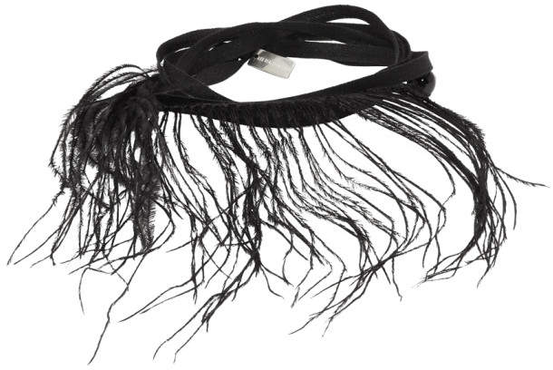 Black Feather and Ribbon Bracelet