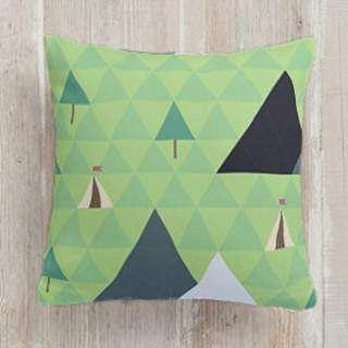 camping site Square Pillow