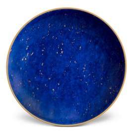 Lapis-Look Limoges Porcelain & 24K Gold Dish
