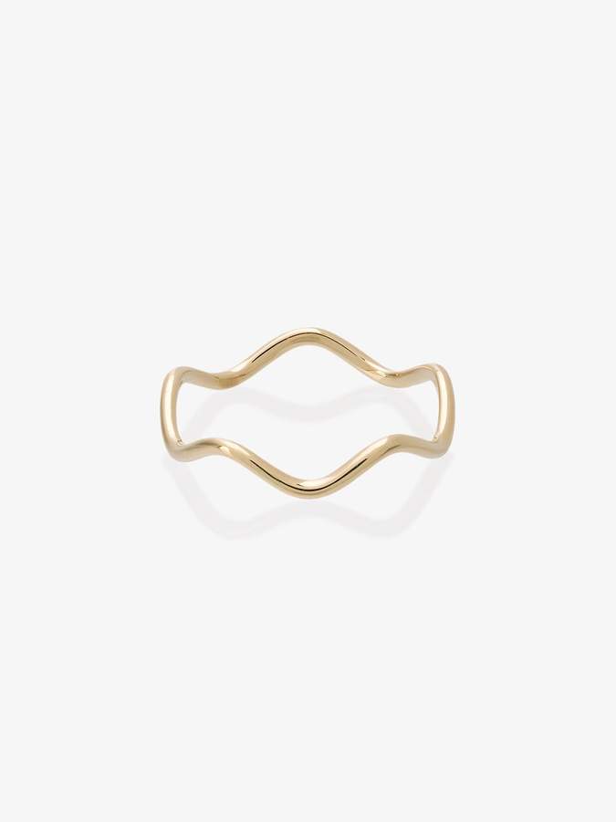 Sabine Getty Yellow Gold wave ring