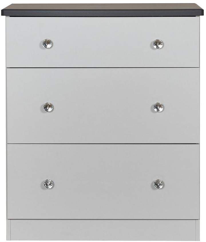 SWIFT Napoli Ready Assembled 3 Drawer Graduated Chest