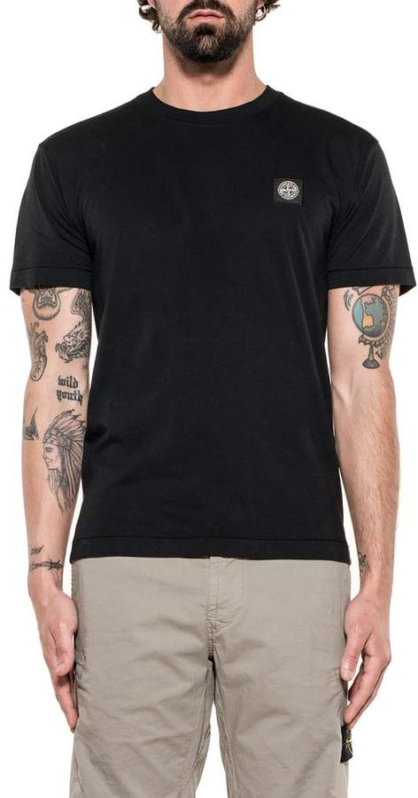Black Cotton Jersey T-shirt