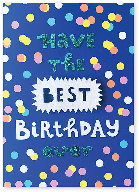 'Best Ever' Birthday Card - Set of Six
