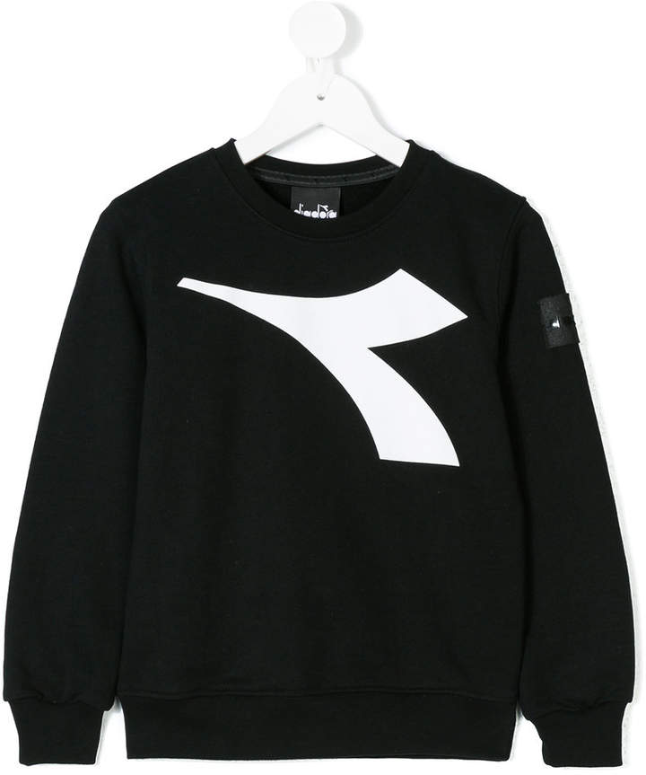 Diadora Junior contrast logo sweater
