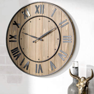 Wayfair Turner Round Oversized Wall Clock