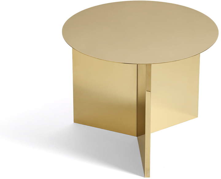 Hay - Slit Table Round, Messing