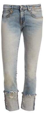 Kate Skinny Frayed Cuff Jeans