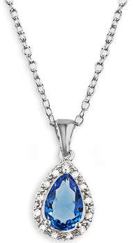 Fashionvictime Kettenanhänger Anhänger Damen - Versilbert Modeschmuck - Zirkonia