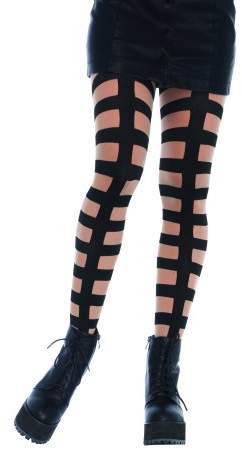 Women's Caged In strappy illusion tights, One Size