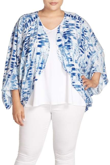 Print Cover-Up Shrug (Plus Size)
