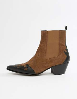mens cuban heel chelsea boots
