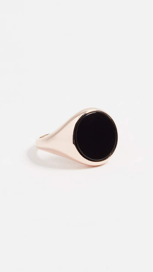 Onyx Pinky Signet Ring