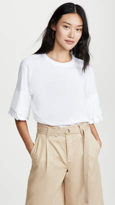 Victoria Victoria Beckham Pleat Sleeve Tee Victoria Victoria Beckham Pleat Sleeve Tee