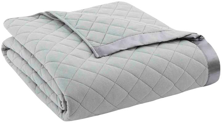 Micro Flannel Quilted Reversible Blanket