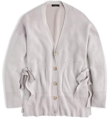 J. Crew Slouchy Cardigan with Side Ties
