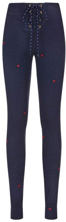 Embroidered Heart Sweatpants