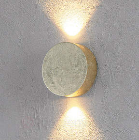 Goldglänzende LED-Wandleuchte Sunny