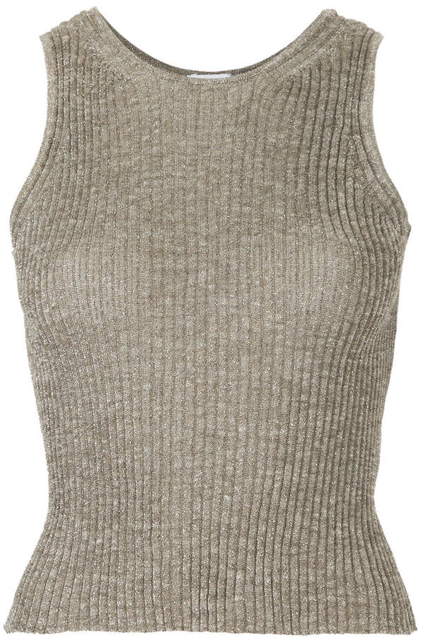 ribbed knit sweater vest