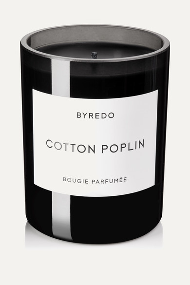 Cotton Poplin Scented Candle, 240g - Colorless