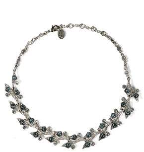 Silver-Tone Crystal Necklace