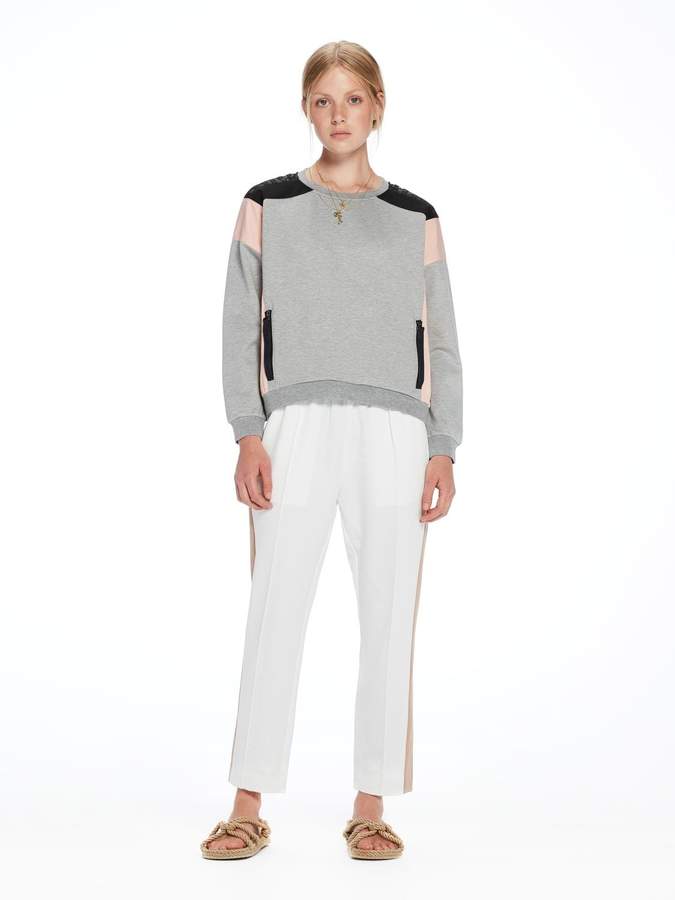 Mesh Detail Sweatshirt