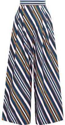 Peter Pilotto Striped Cotton Wide-leg Pants