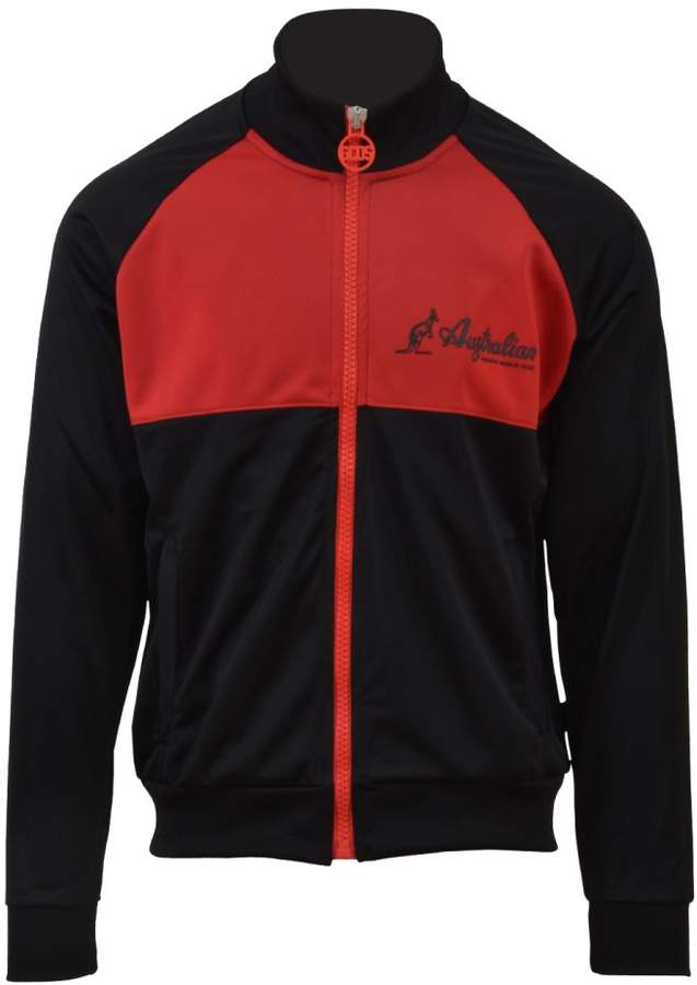 GCDS Zip Up Jacket Black/red