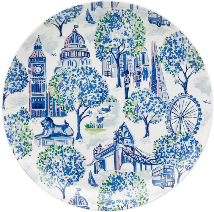 London Toile Dinner Plate