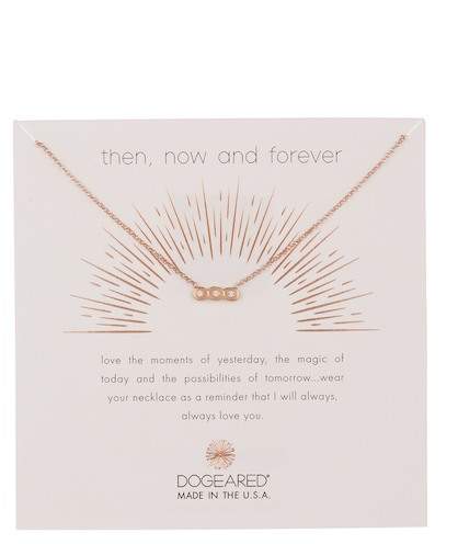 Then, Now, & Forever Crystal Small Bar Pendant Necklace
