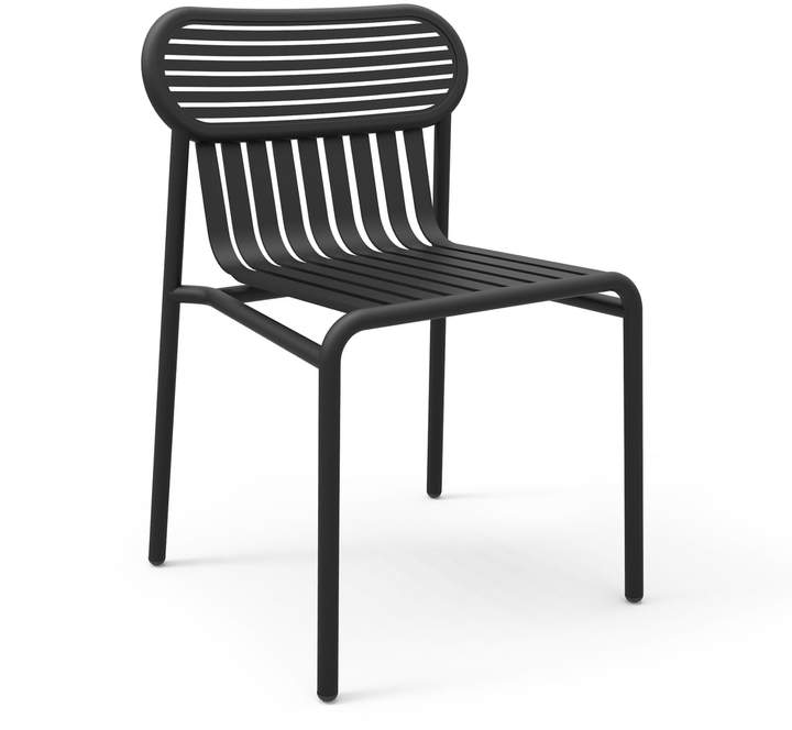 Petite Friture - Week-End Outdoor Stuhl, schwarz (RAL 9005)