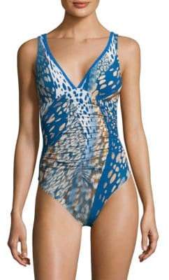 Shan Blue Africa One-Piece Swimsuit