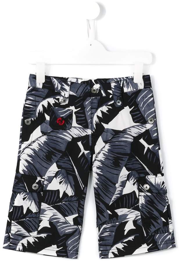 palm print shorts