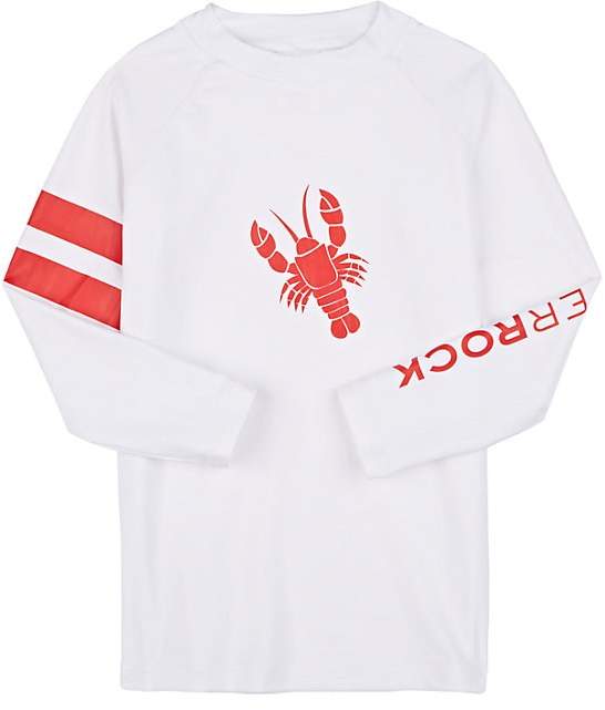 Kids' Lobster-Print Long-Sleeve Rashguard