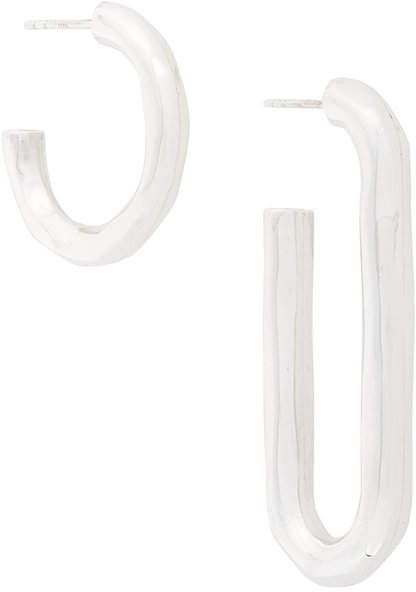 Dokonstruirte Sterlingsilber-Ohrstecker