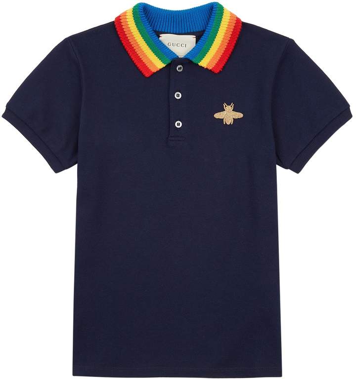 Rainbow Collar Polo Shirt