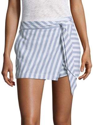 Coastside Stripe Short Skirt