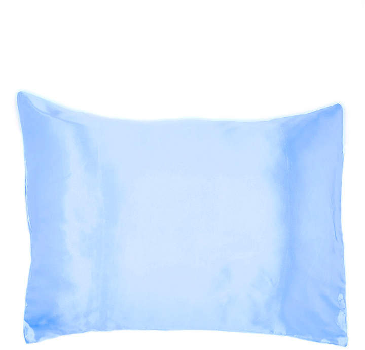 Blue Signature Box Satin Pillowcase - Set of Two