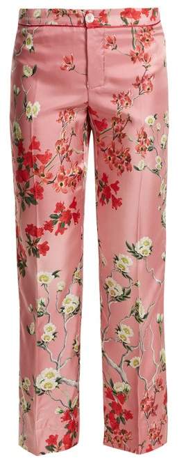 F.R.S – FOR RESTLESS SLEEPERS Floral-print silk-twill trousers