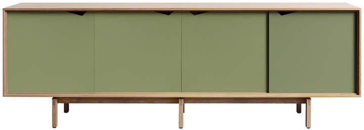 Andersen Furniture - S1 Sideboard, Eiche geölt/ Türen Pale Olive