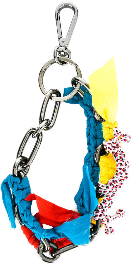 woven detail keyring