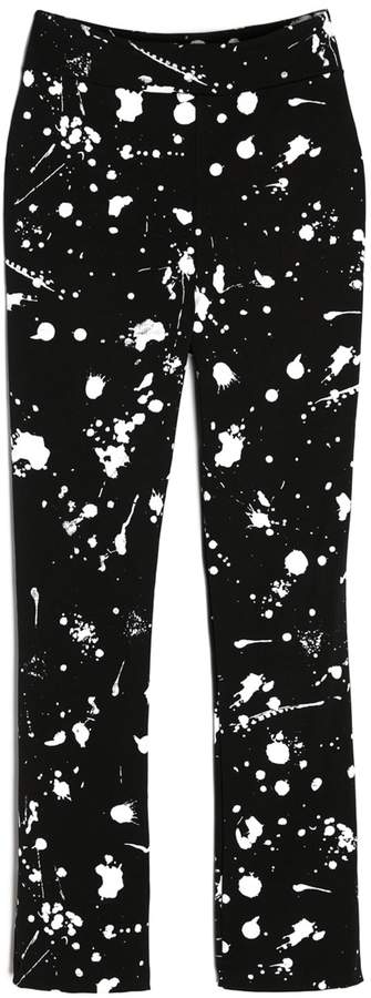 Lobo Mau - Cropped High-Waisted Splatter Pants