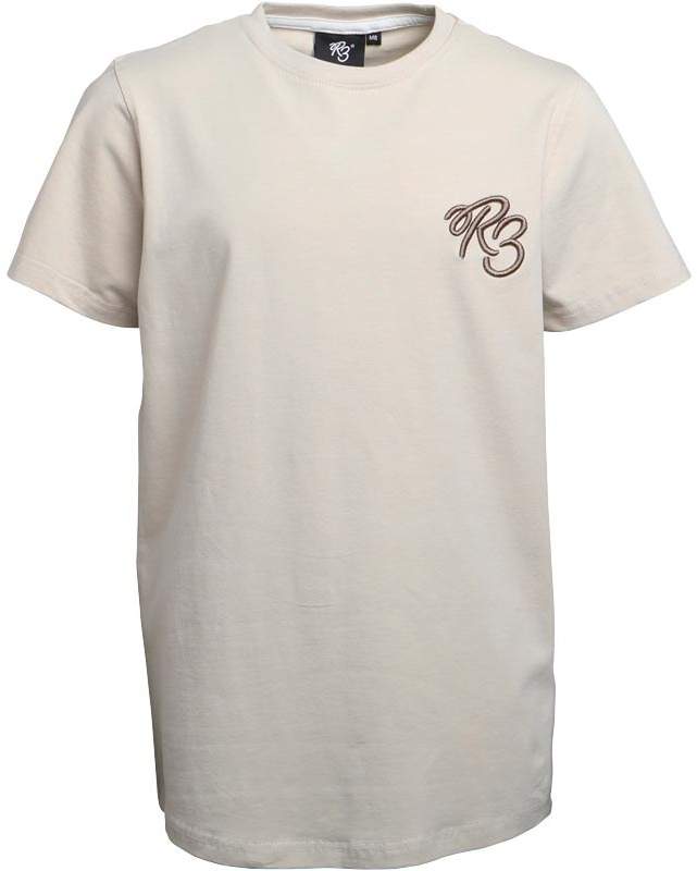 Ripstop Boys Achiemore Chest Logo T-Shirt Oatmeal
