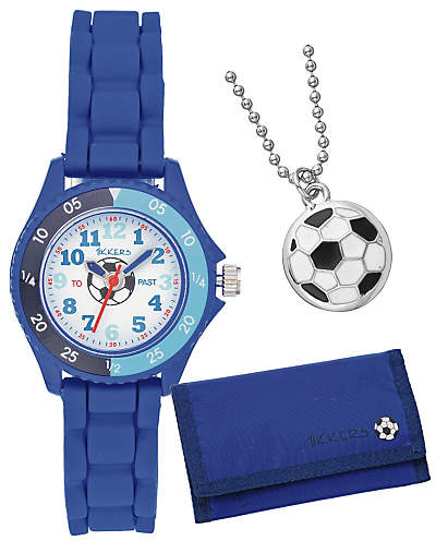 Tikkers Blue Football Watch Set