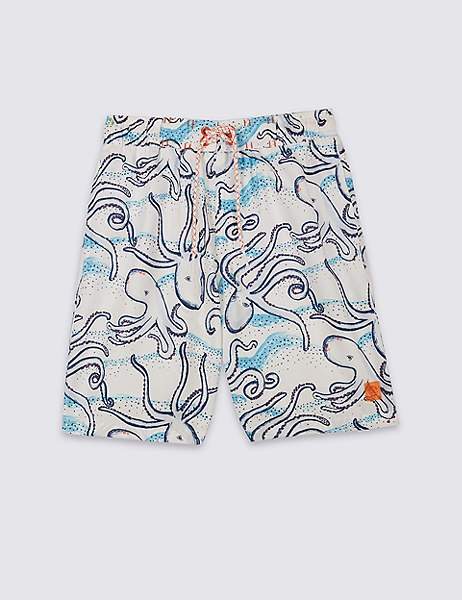 Octopus Print Swim Shorts (3-16 Years)