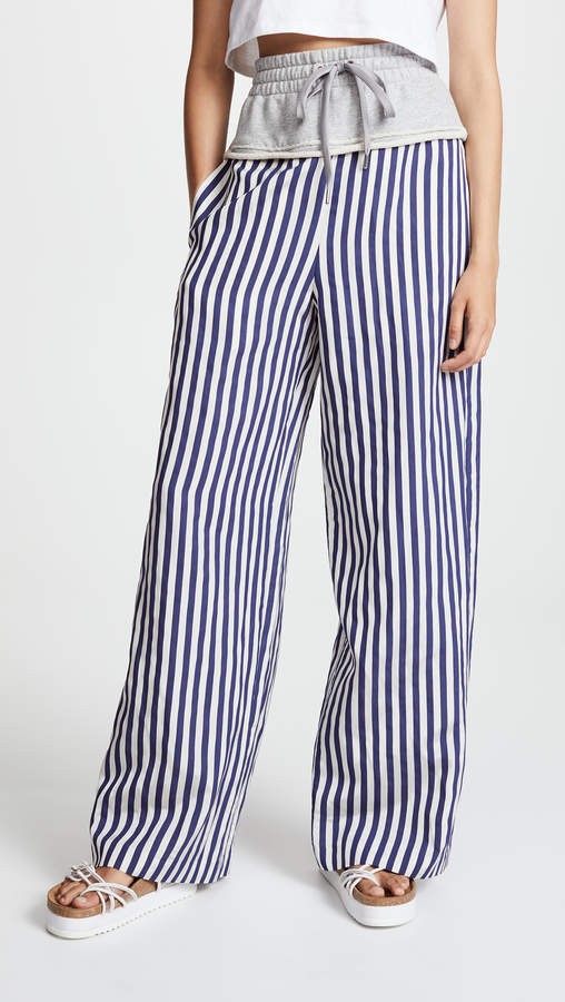 Terry Stripe Combo Pull On Pants