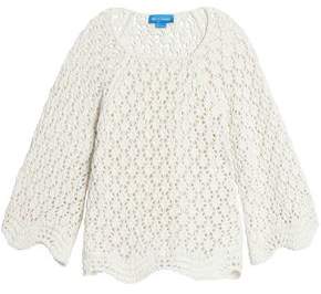 Open-Knit Cotton And Linen-Blend Sweater