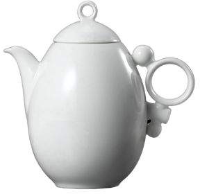Prouna Geometrica White Teapot
