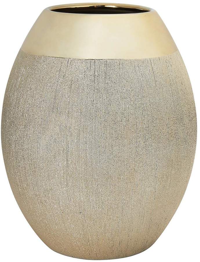 Large Gold Glitter Vase