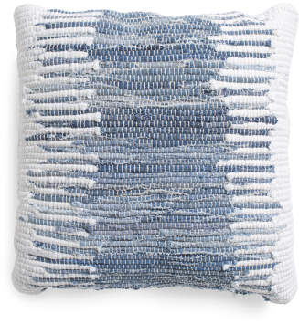 Made In India 20x20 Woven Denim Pillow