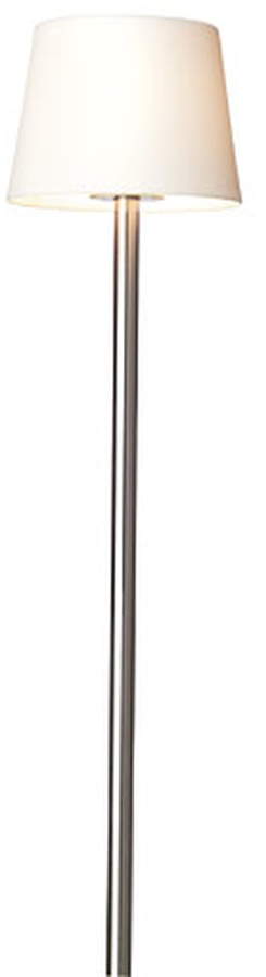 Anta - Cut Stehleuchte Aluminium klein, Touchdimmer, Kabel transparent